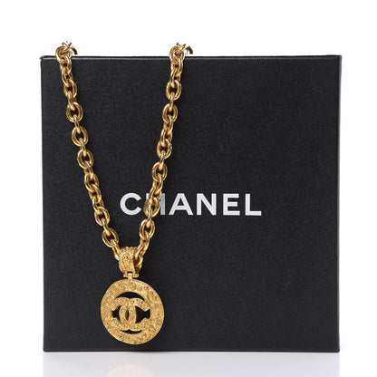 Chanel CC Chain Pendant Long Necklace Gold 6 of 6