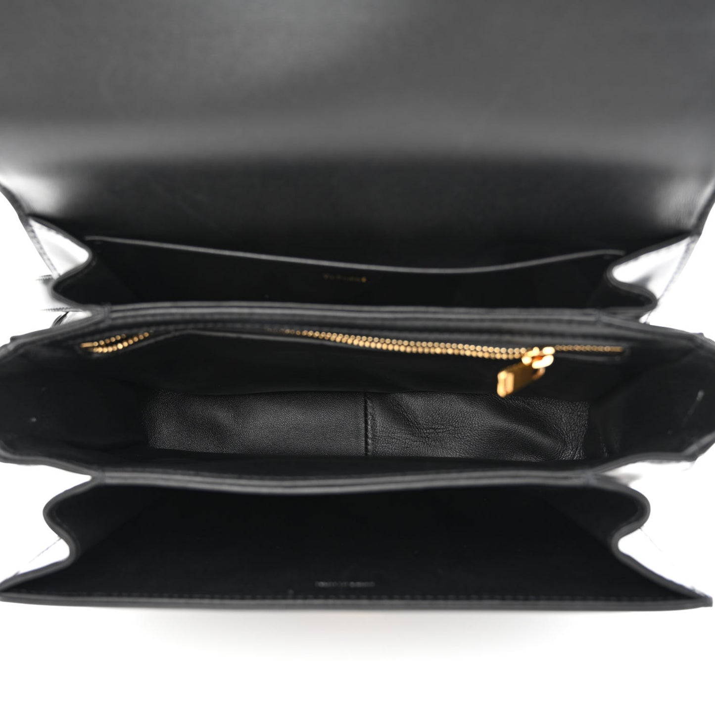 Shiny Calfskin Medium Triomphe Black