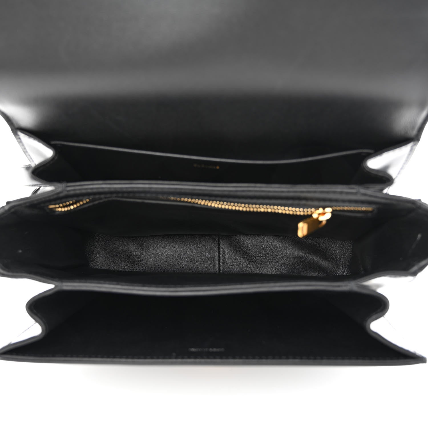 Celine Shiny Calfskin Medium Triomphe Black 5 of 11