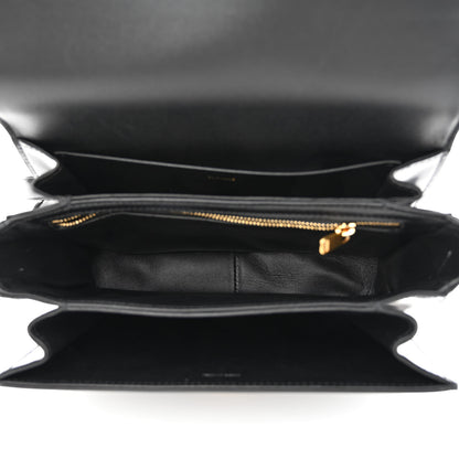 Celine Shiny Calfskin Medium Triomphe Black 5 of 11