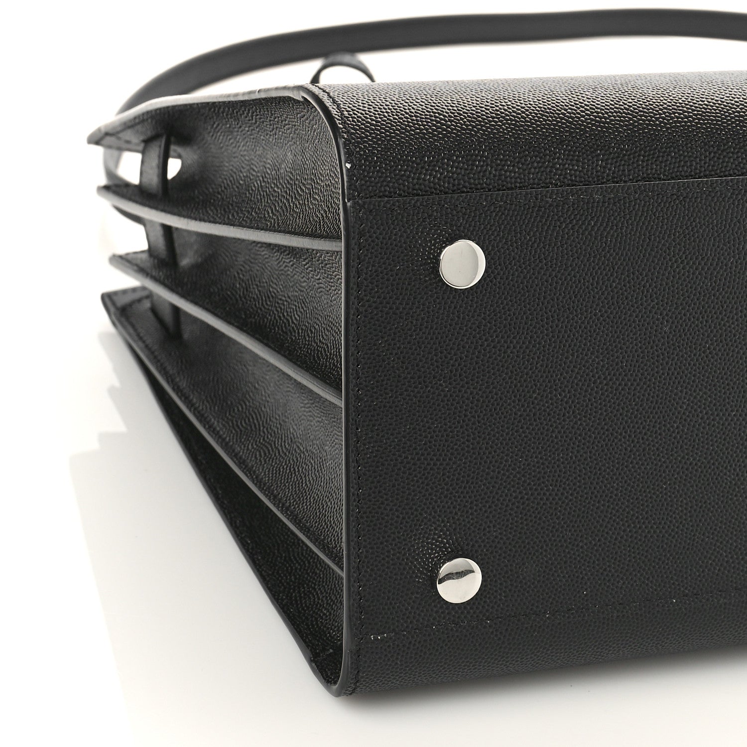 Saint Laurent Grained Calfskin Small Sac De Jour Black 8 of 9