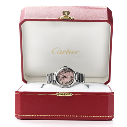 Cartier Stainless Steel 33mm Ballon Bleu De Automatic Watch Pink 6 of 6
