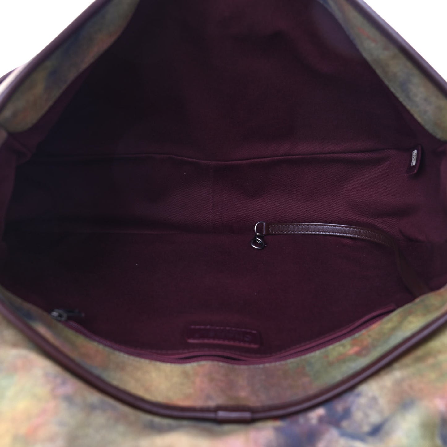 Washed Toile Large Graffiti On The Pavements Messenger Khaki Multicolor