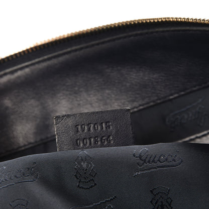 Gucci Crystal Monogram Large Hysteria Clutch Navy Blue 7 of 7