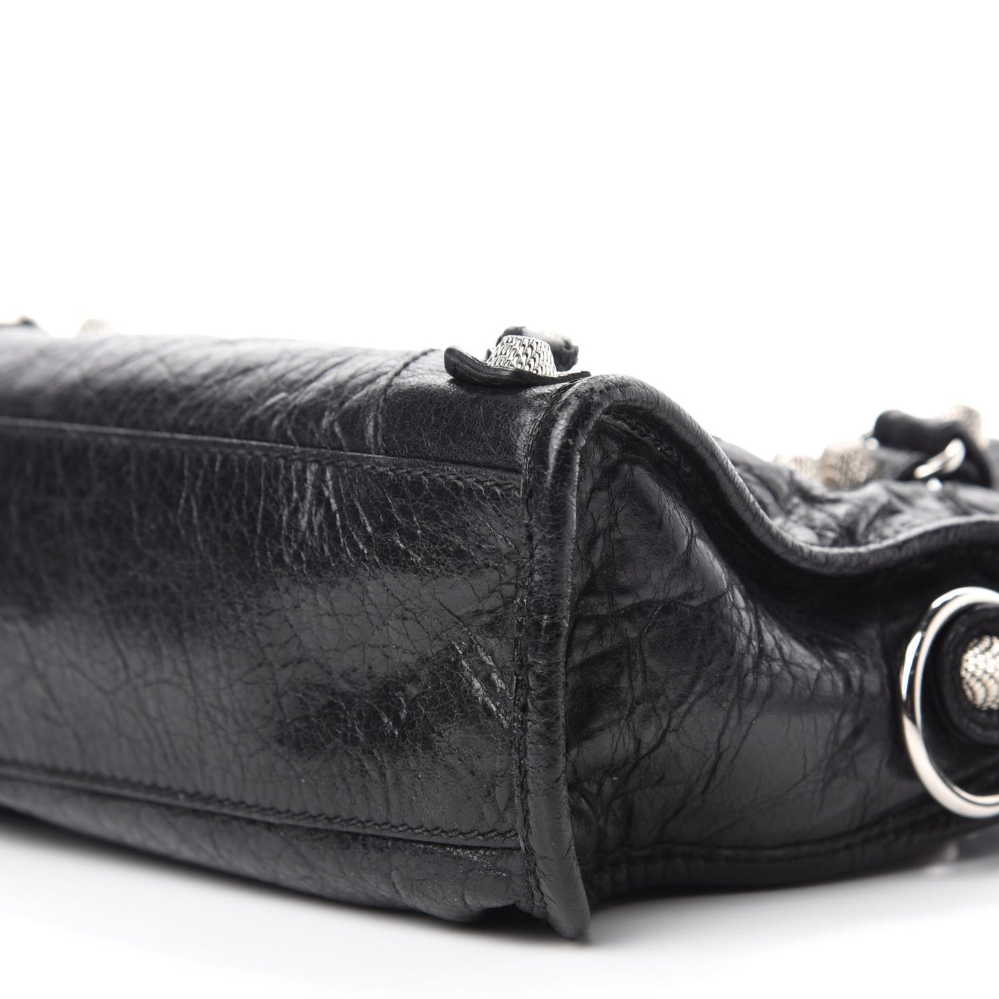Agneau Giant 12 Silver Hardware Mini City Black