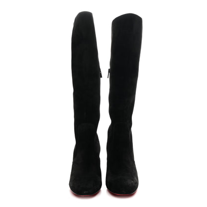 Christian Louboutin Suede Calfskin Cavalika 85 Boots 41 Black 3 of 9