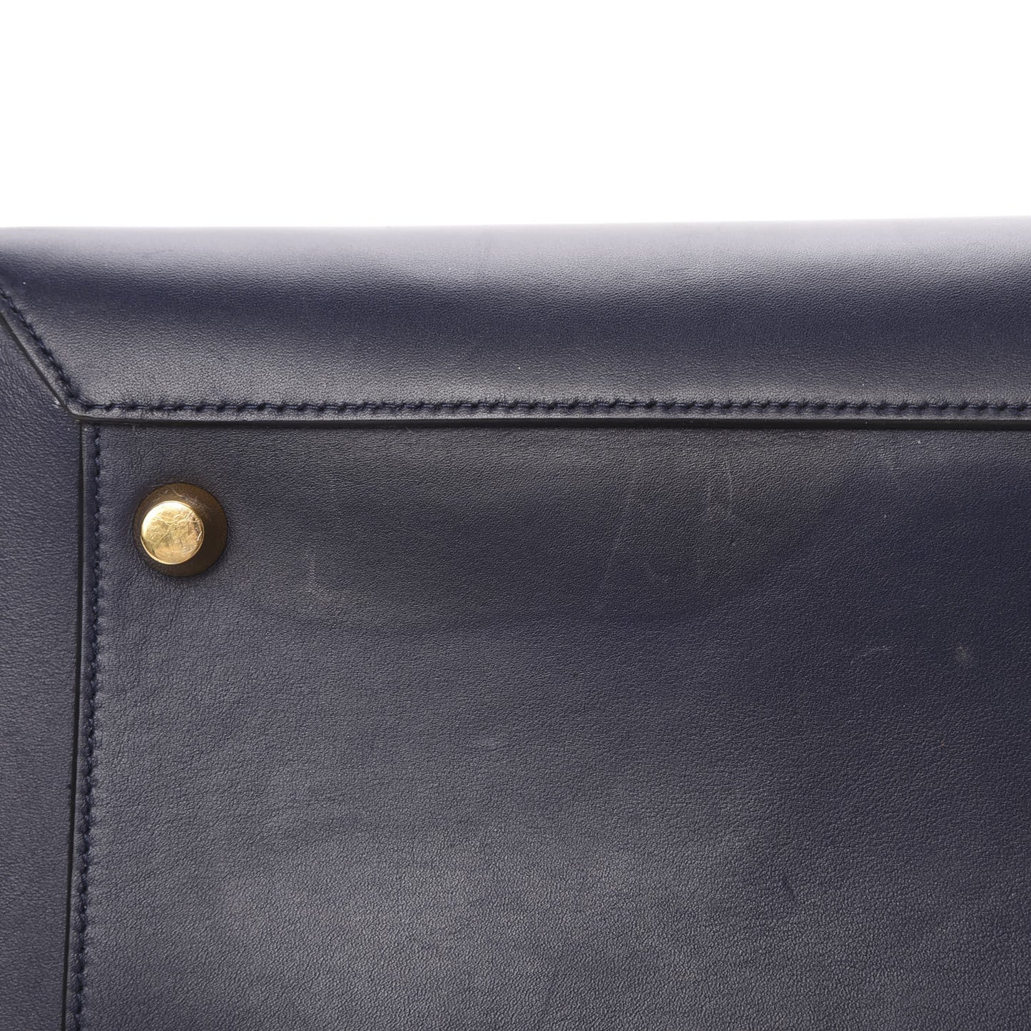 Smooth Calfskin Large Bi-Color Belt Bag Midnight