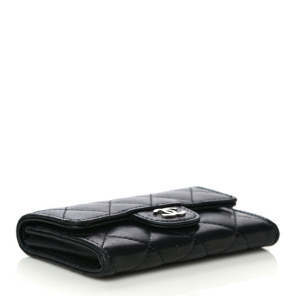 Chanel Lambskin Quilted Flap Card Holder Black 4 of 20