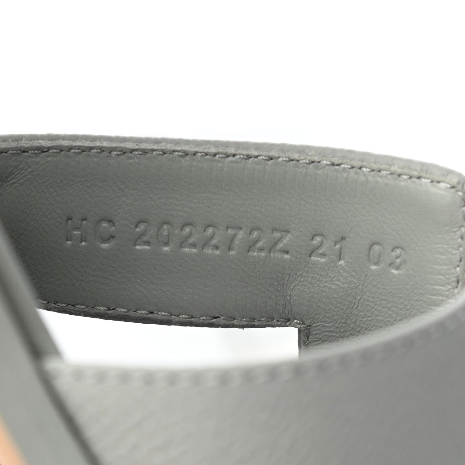 Hermes Epsom Oran Sandals 36 Bleu Glacier 8 of 8