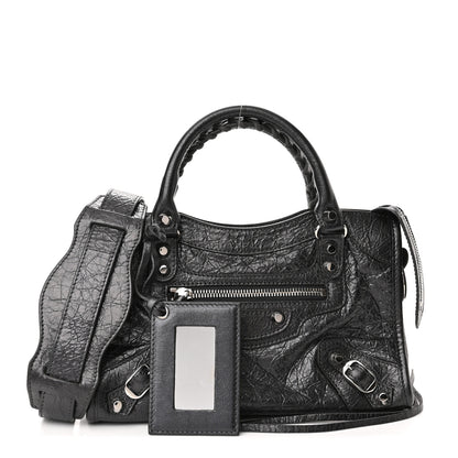 Balenciaga Agneau Classic Silver Hardware Mini City Anthracite 1 of 9