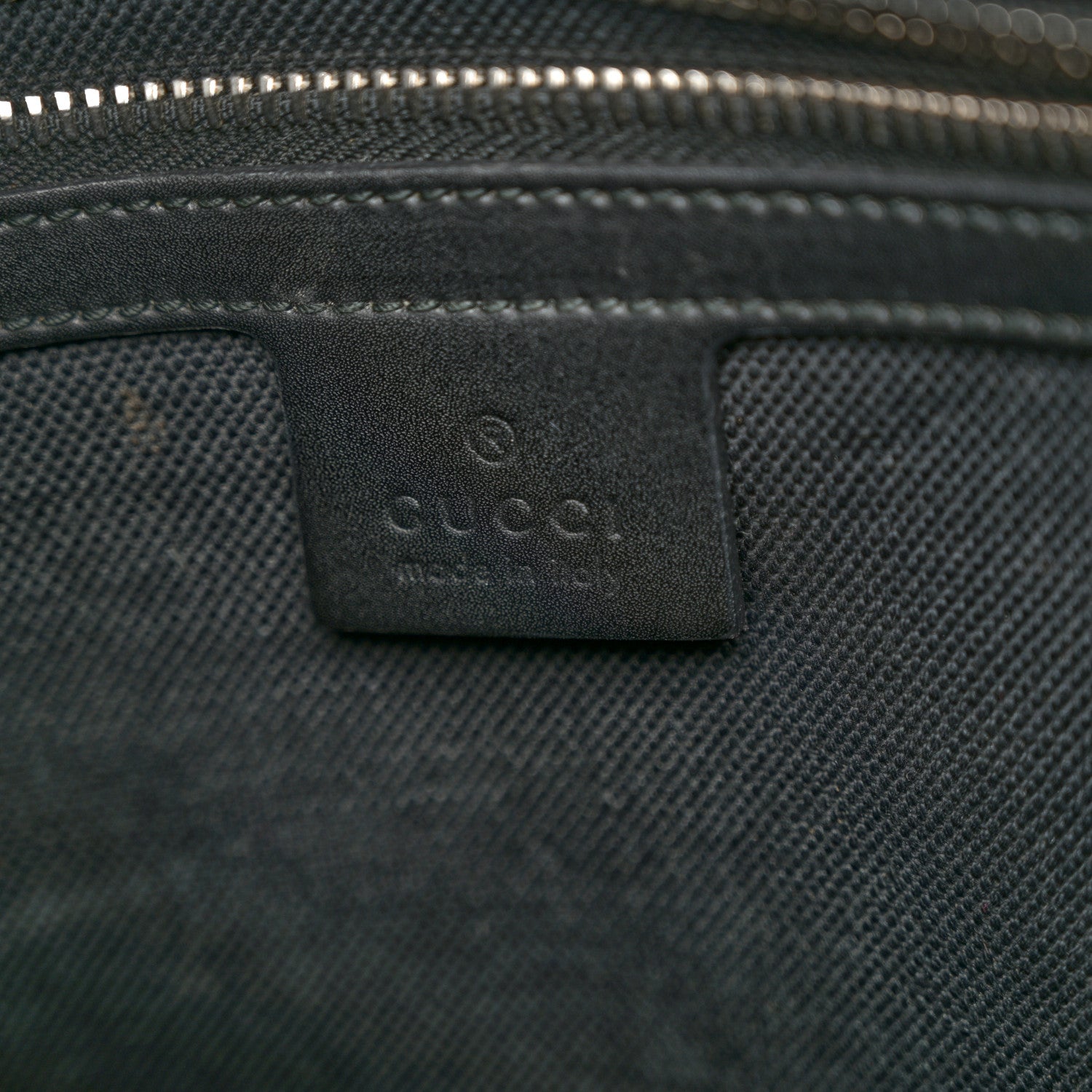 Gucci GG Supreme Monogram Appia Calfskin Web Flat Messenger Bag Black Grey 6 of 12