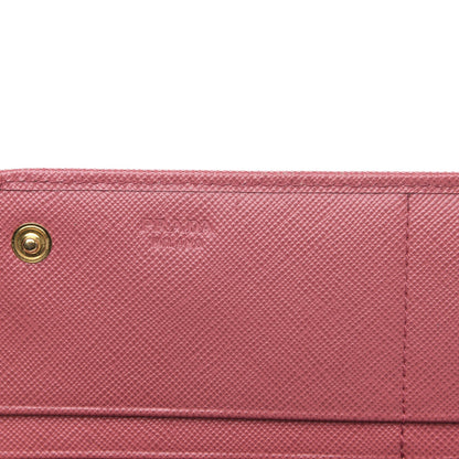 Prada Saffiano Bow Continental Wallet Peonia 6 of 12