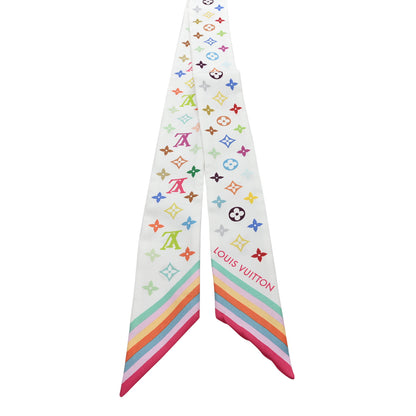 Louis Vuitton LV X TM Silk Monogram Multicolor BB Bandeau White 2 of 3