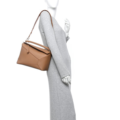 Loewe Grained Calfskin Medium Puzzle Edge Bag Toffee 2 of 10
