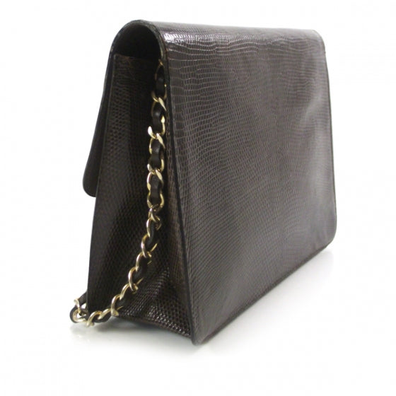 Chanel Lizard Flap Brown 3 of 11
