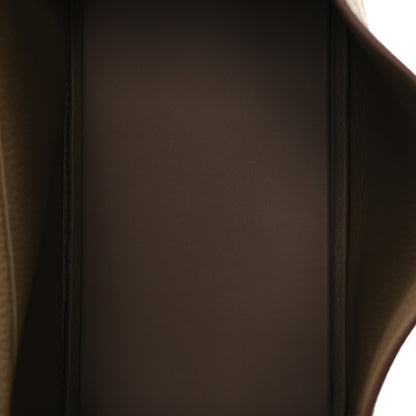Hermes Taurillon Clemence Lindy 26 Etoupe 4 of 10