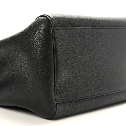 Celine Grained Calfskin Large Soft 16 Bag Black 8 of 9