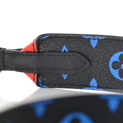 Louis Vuitton Canvas Bandouliere Shoulder Strap Black Bleu Digital 3 of 5