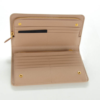 Prada Saffiano Metal Double Snap Travel Wallet Cammeo 5 of 7