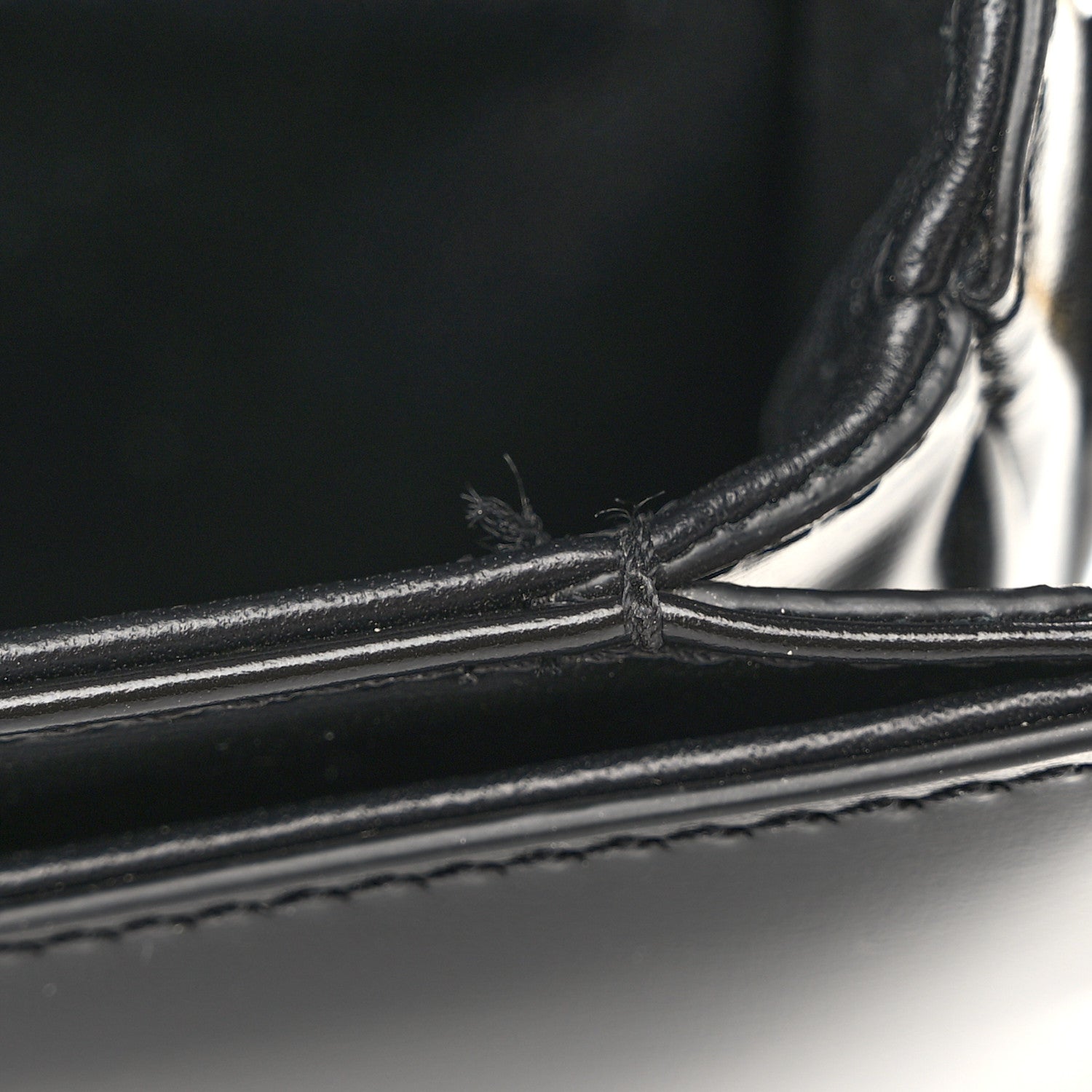 Celine Shiny Calfskin Besace Clea Triomphe Black 10 of 10