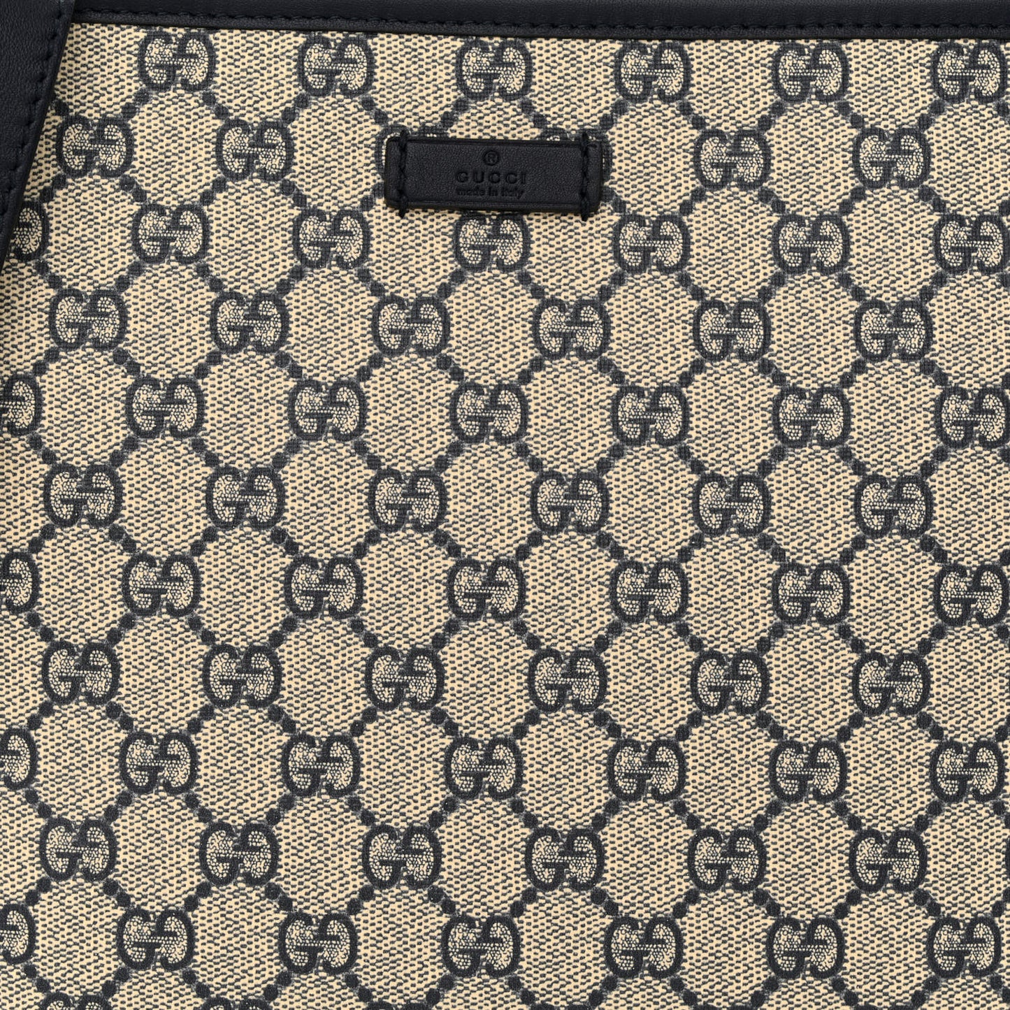 GG Plus Monogram Medium Flat Messenger Bag Navy