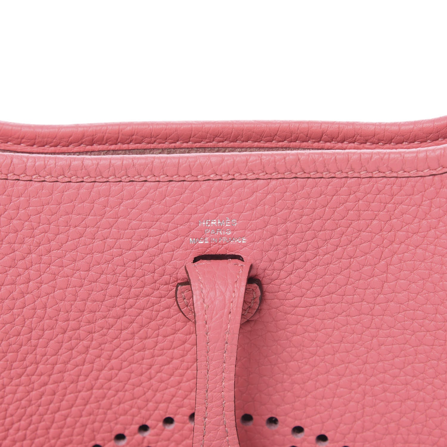 Hermes Taurillon Clemence Amazone Evelyne TPM Rose Azalee Rouge Pivoine 6 of 11