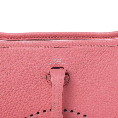 Hermes Taurillon Clemence Amazone Evelyne TPM Rose Azalee Rouge Pivoine 6 of 11