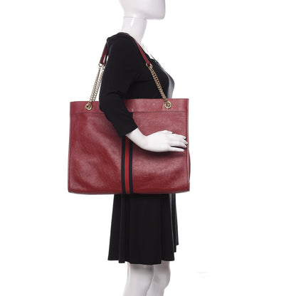 Gucci Calfskin Large Rajah Chain Tote Romantic Cherry 2 of 9