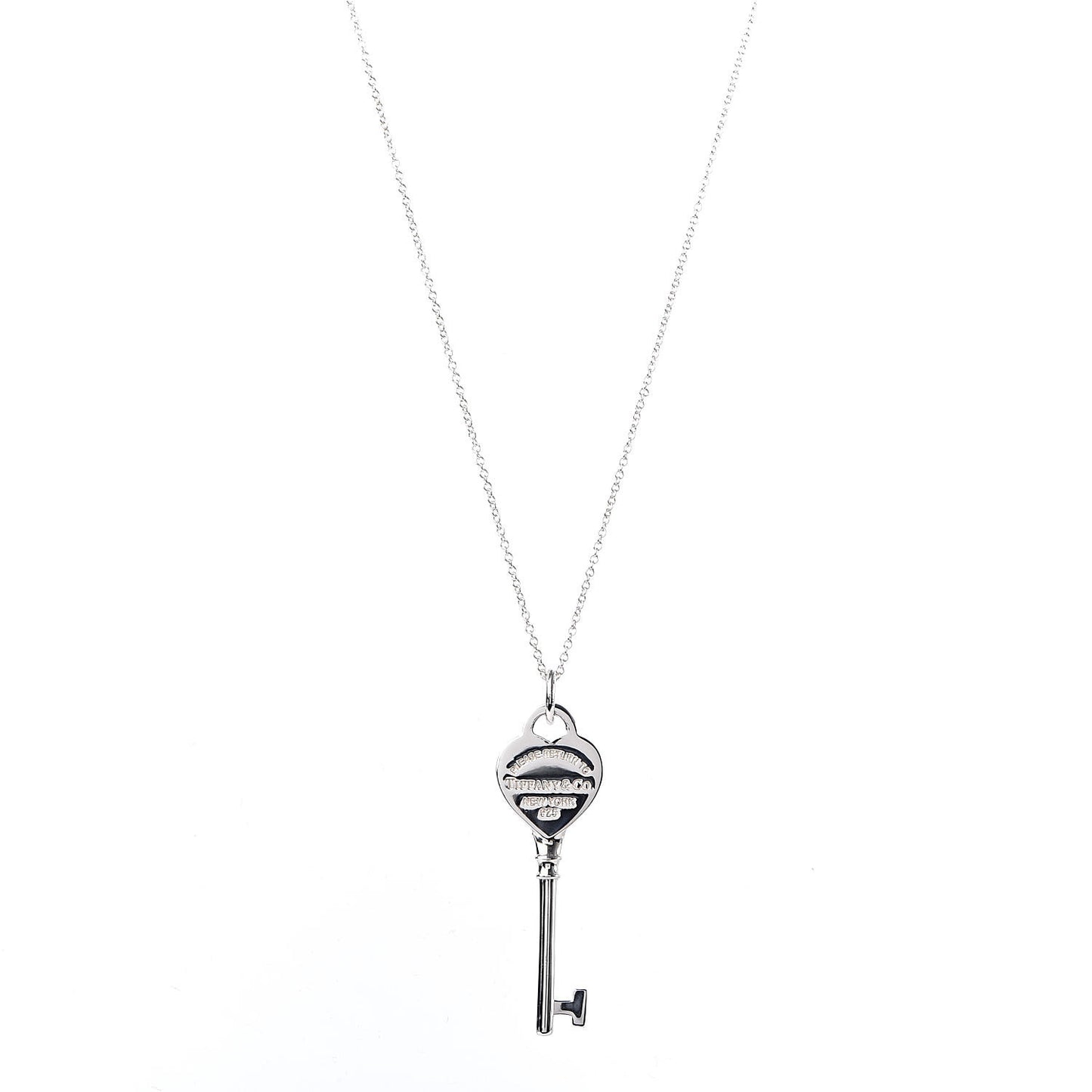 Sterling Silver Return To Key Pendant Necklace
