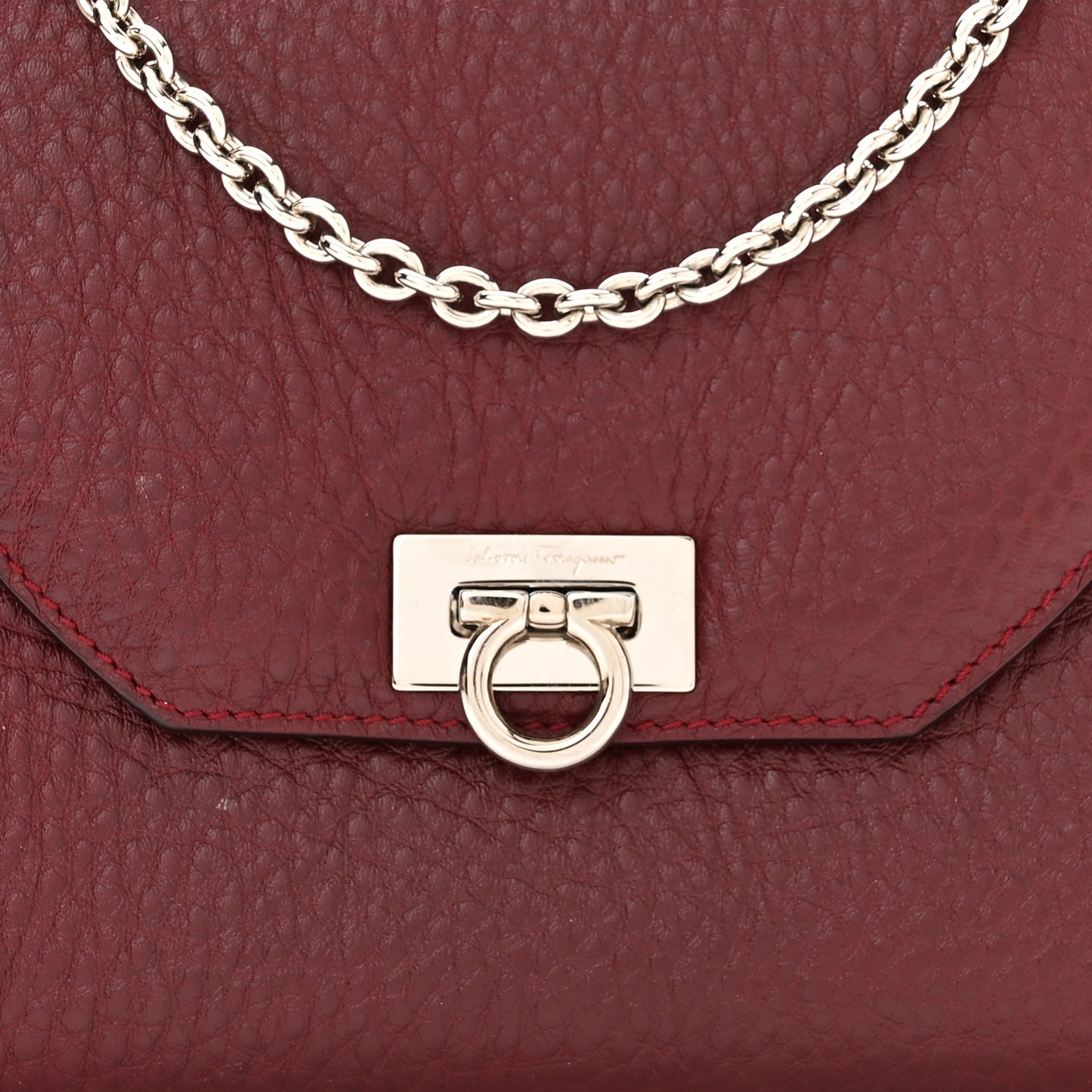 Deerskin Gancini Flap Crossbody
