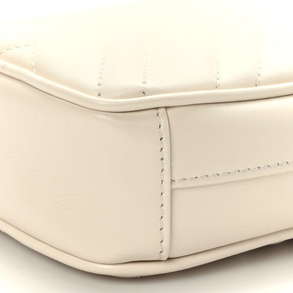 Gucci Calfskin Matelasse GG Marmont Mini Bag Coin Purse Mystic White Perfect Pink 10 of 10