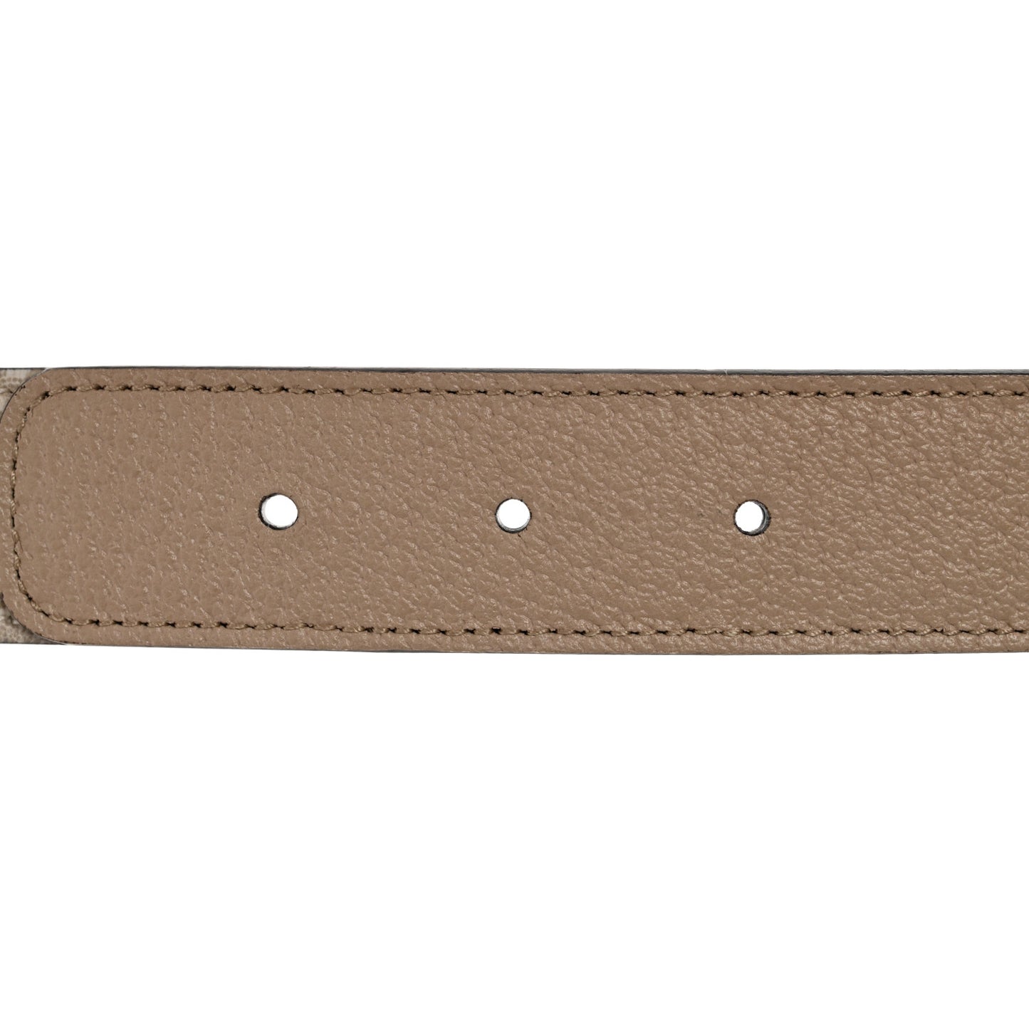 GG Supreme Monogram Calfskin Double G 30mm Belt 90 36 Beige Mystic White Oatmeal