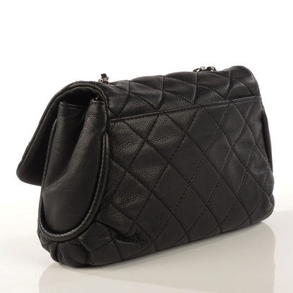 Chanel Calfskin Quilted CC Curvy Flap Black 3 of 11