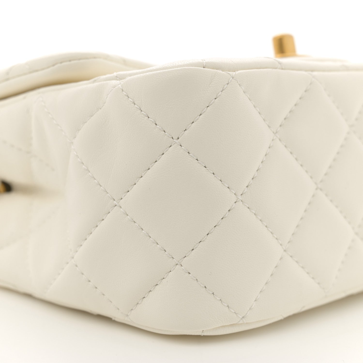 Chanel Lambskin Quilted Mini Pearl Crush Flap White 9 of 11