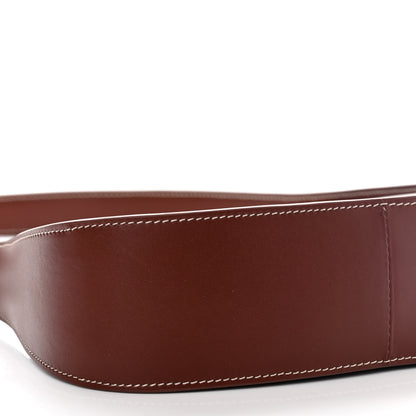 The Row Smooth Calfskin Half Moon Shoulder Bag Cherry Wood 8 of 9