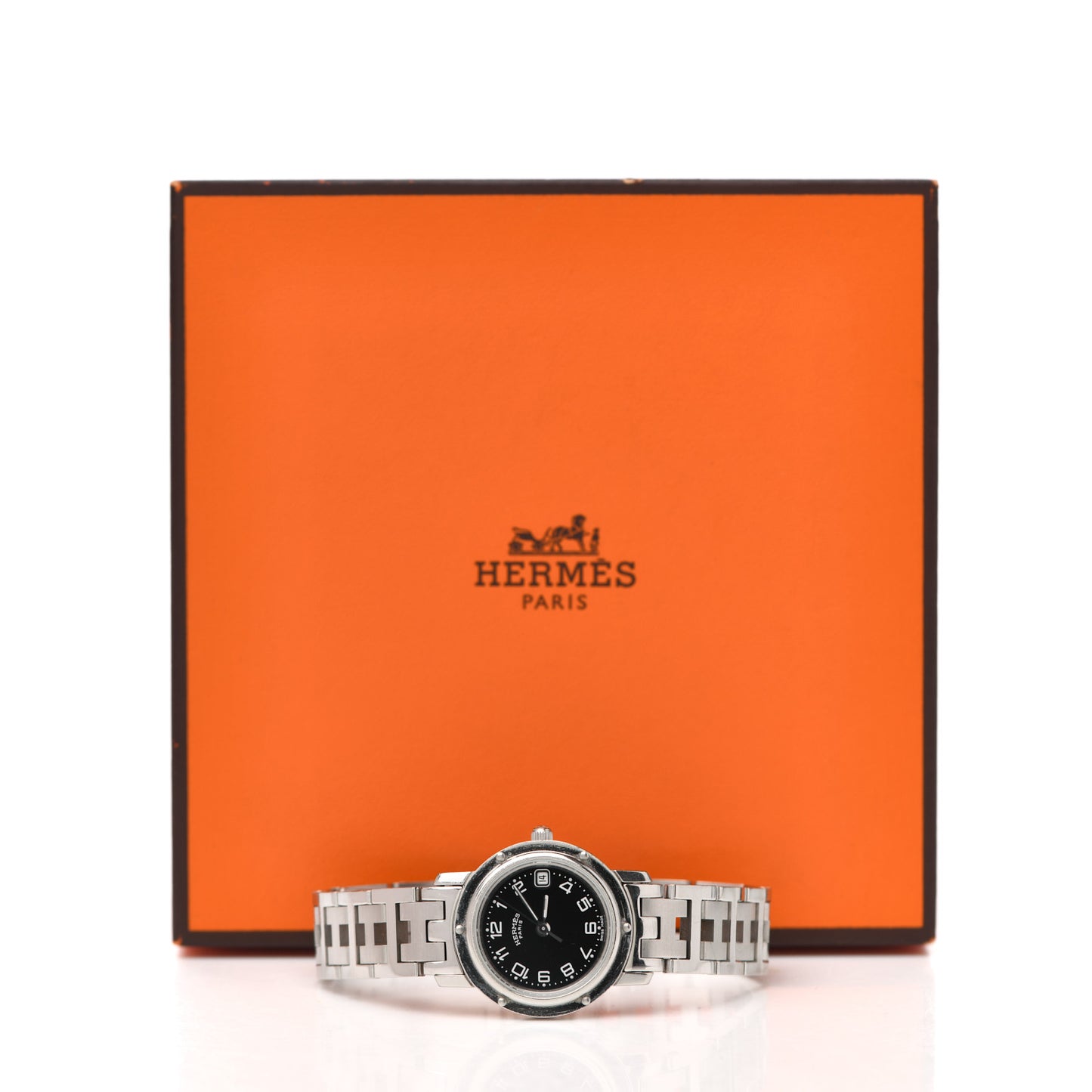 Stainless Steel 24mm Clipper Quartz Watch Black