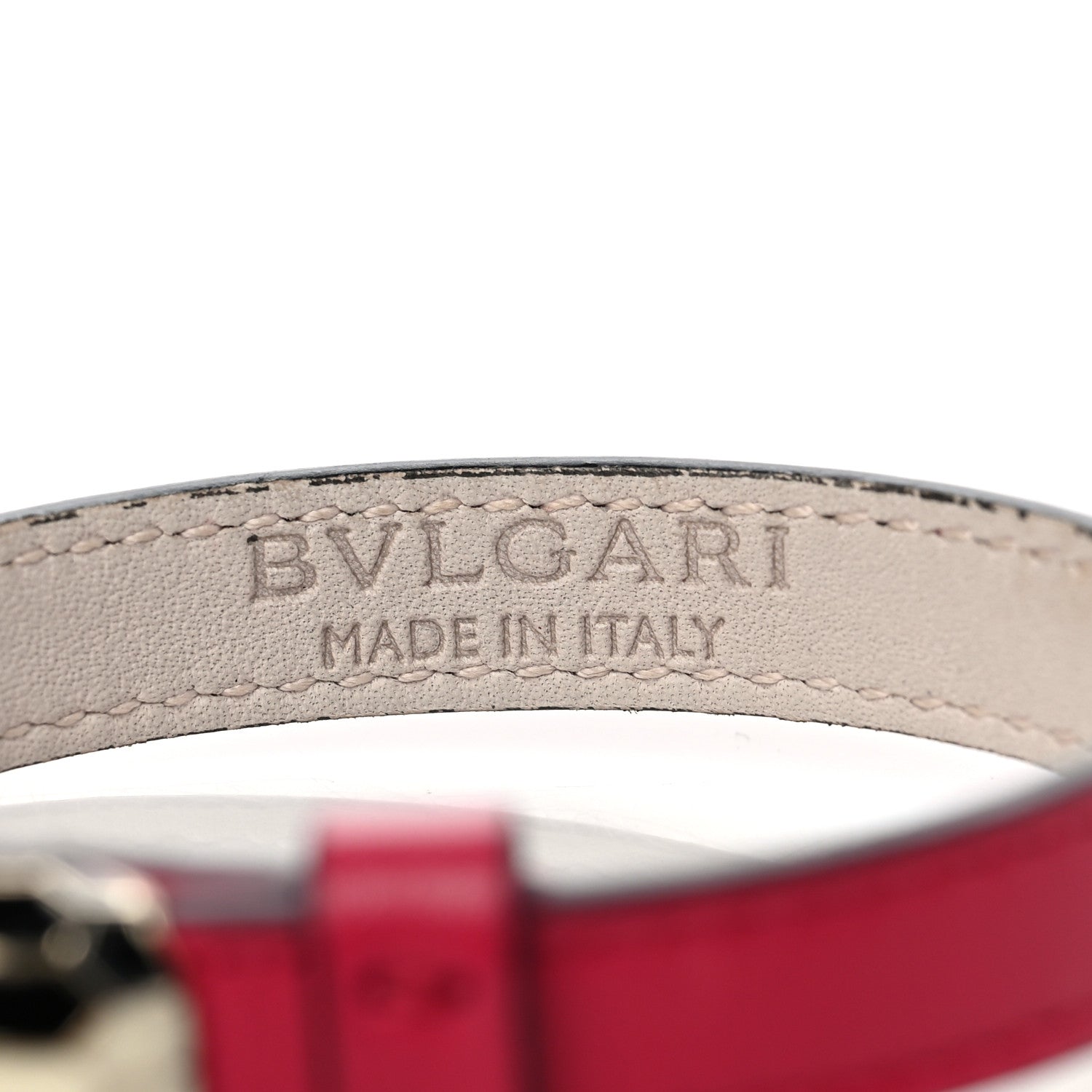 Bulgari Calfskin Serpenti Forever Bracelet L Bright Rose 4 of 6