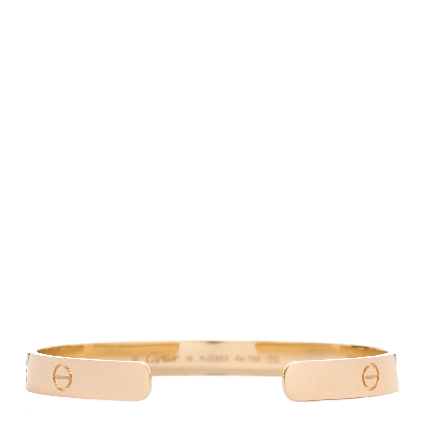 18K Yellow Gold LOVE Cuff Bracelet 18