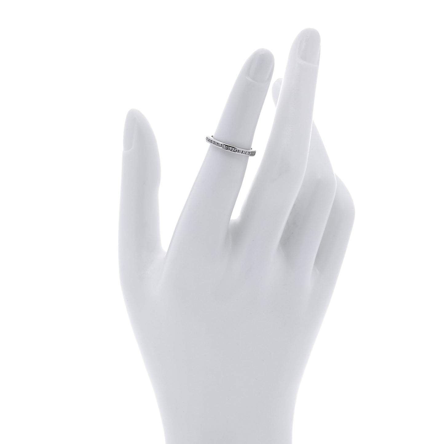 Platinum Diamond .54ctw Eternity Band Ring 48 4.5
