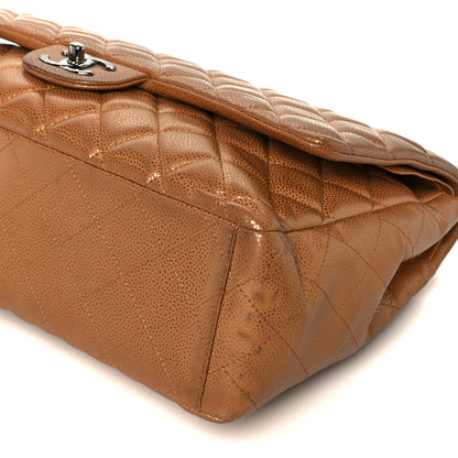 Chanel Metallic Caviar Quilted Maxi Double Flap Copper 11 of 11