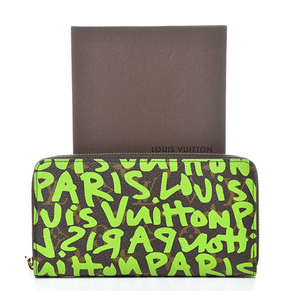 Louis Vuitton Monogram Graffiti Zippy Wallet Green 10 of 10
