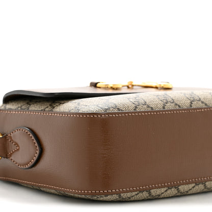 Gucci GG Supreme Monogram Small Horsebit 1955 Shoulder Bag Beige Brown Sugar 8 of 12
