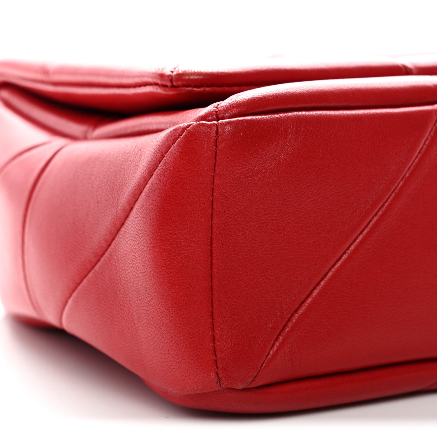 Saint Laurent Lambskin Patchwork Monogram Medium Jamie Red 9 of 10