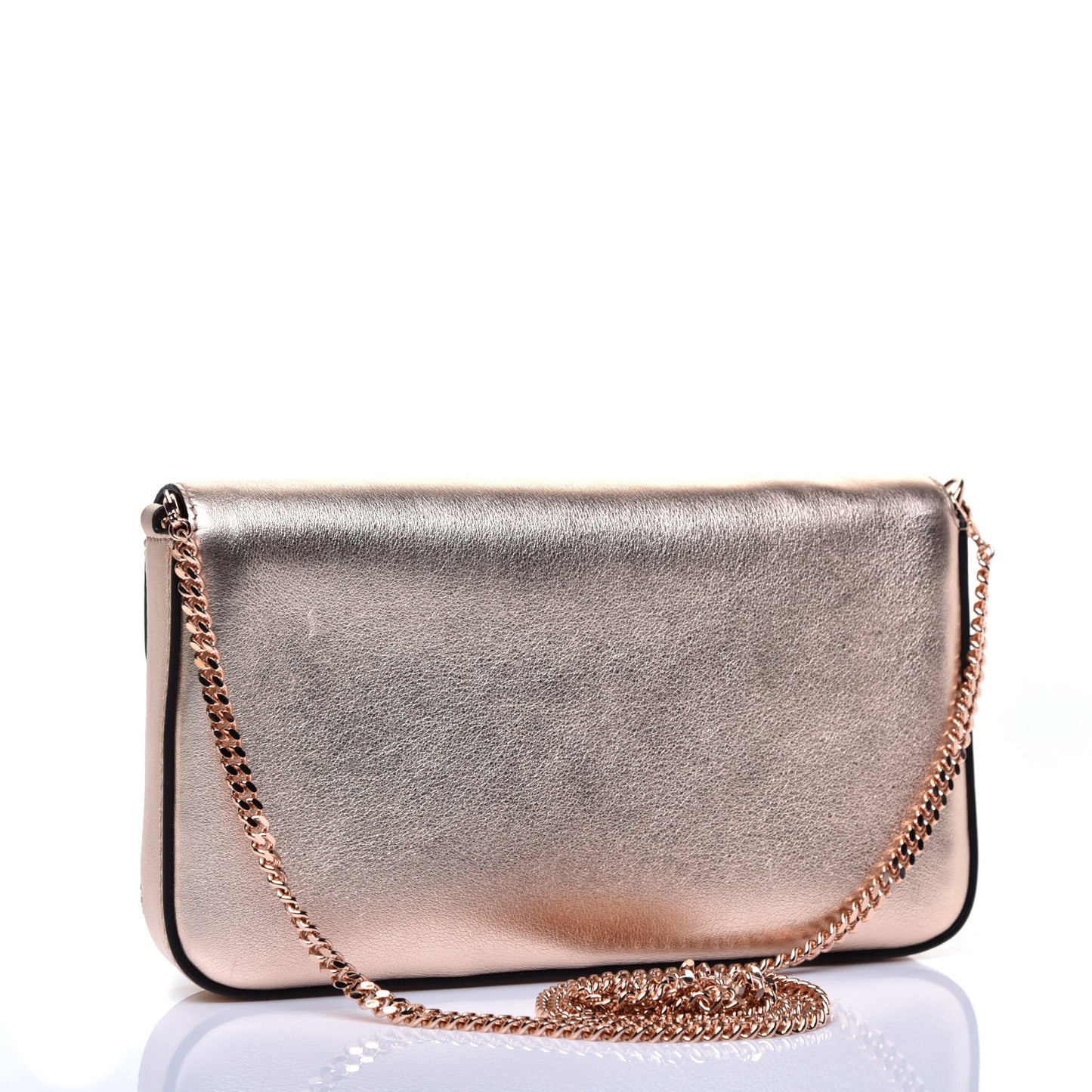 Vitello Laminato F is Fendi Envelope Wallet on Chain Rame