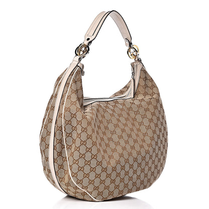 Gucci Monogram Large GG Twins Hobo Ivory 3 of 18