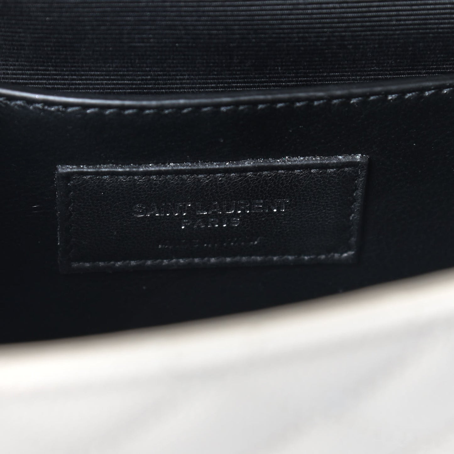 Grain De Poudre Textured Mixed Matelasse Triquilt Small Monogram Satchel Optical White