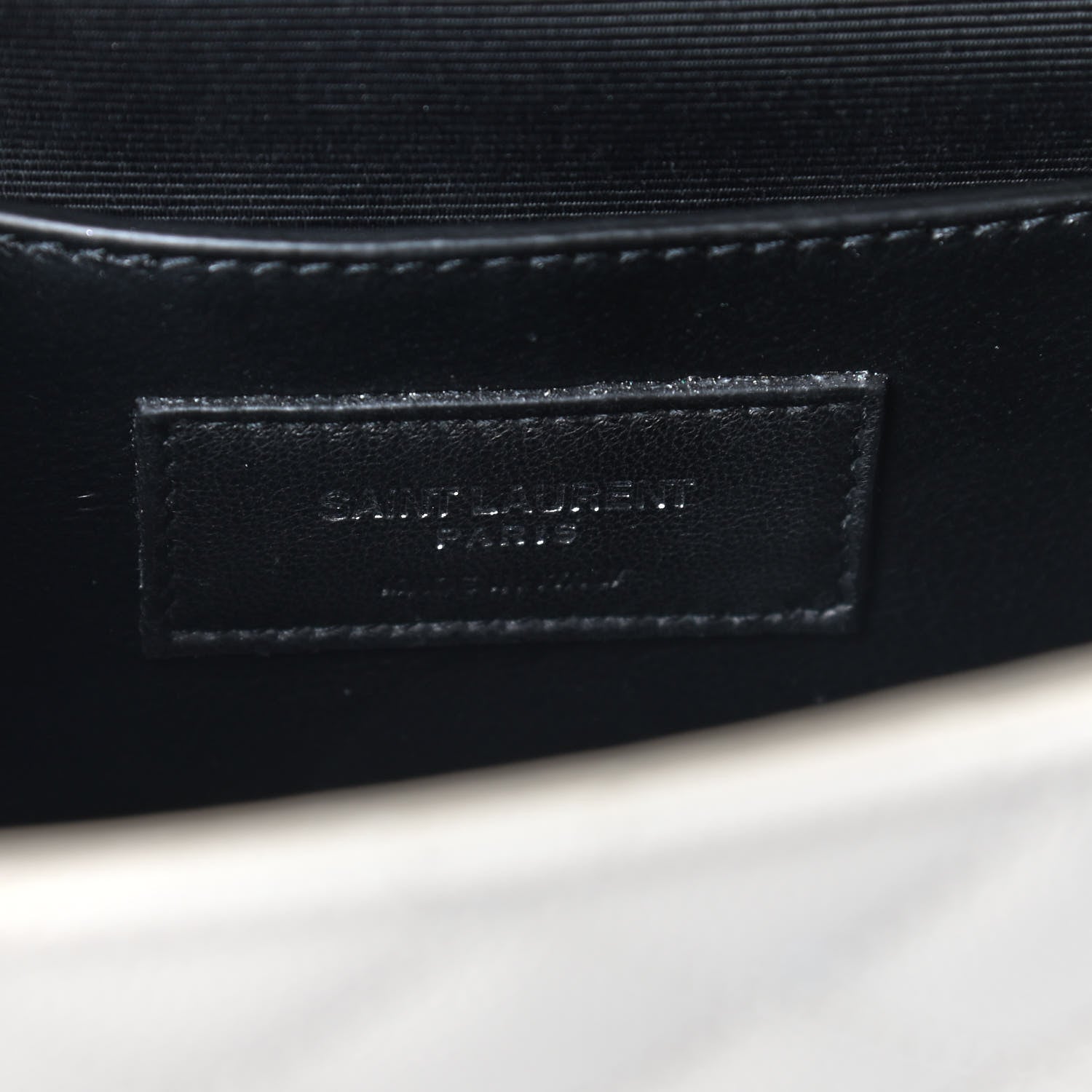 Saint Laurent Grain De Poudre Textured Mixed Matelasse Triquilt Small Monogram Satchel Optical White 5 of 9