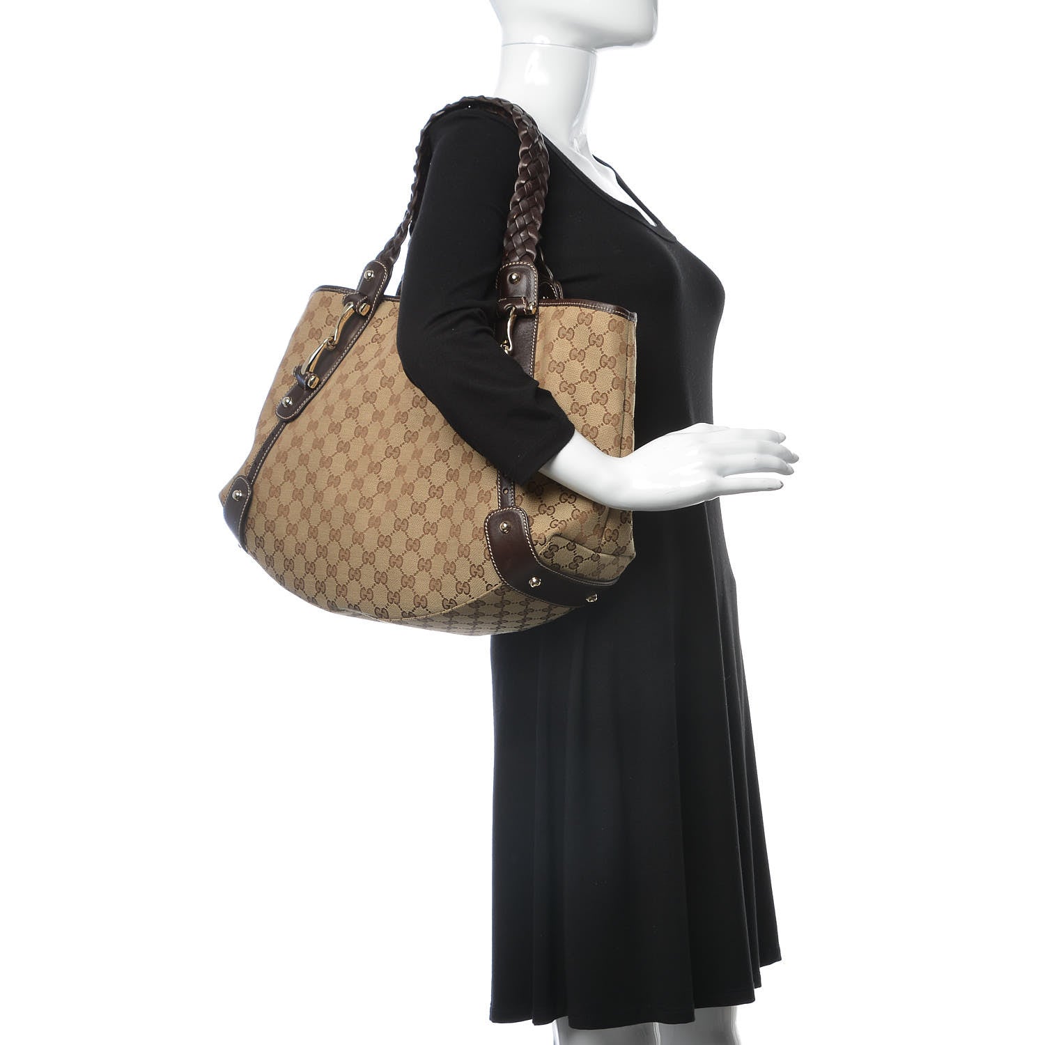 Gucci Monogram Medium Pelham Shoulder Bag Dark Brown 2 of 10