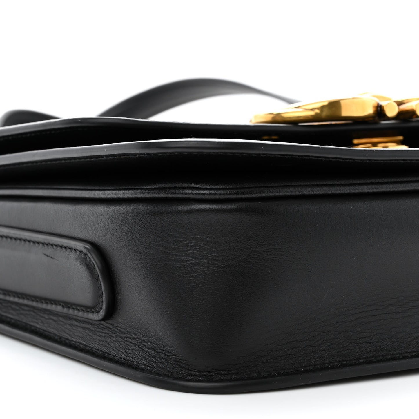 Calfskin Trapezio Crossbody Black