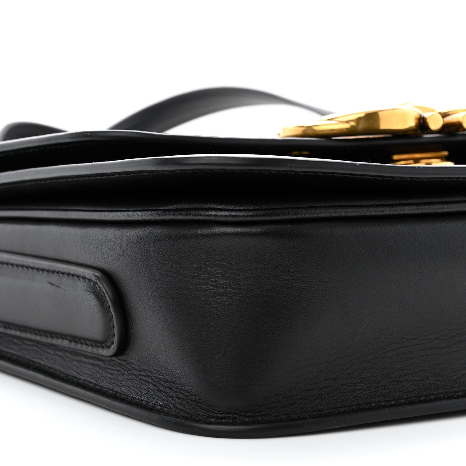 Salvatore Ferragamo Calfskin Trapezio Crossbody Black 9 of 10